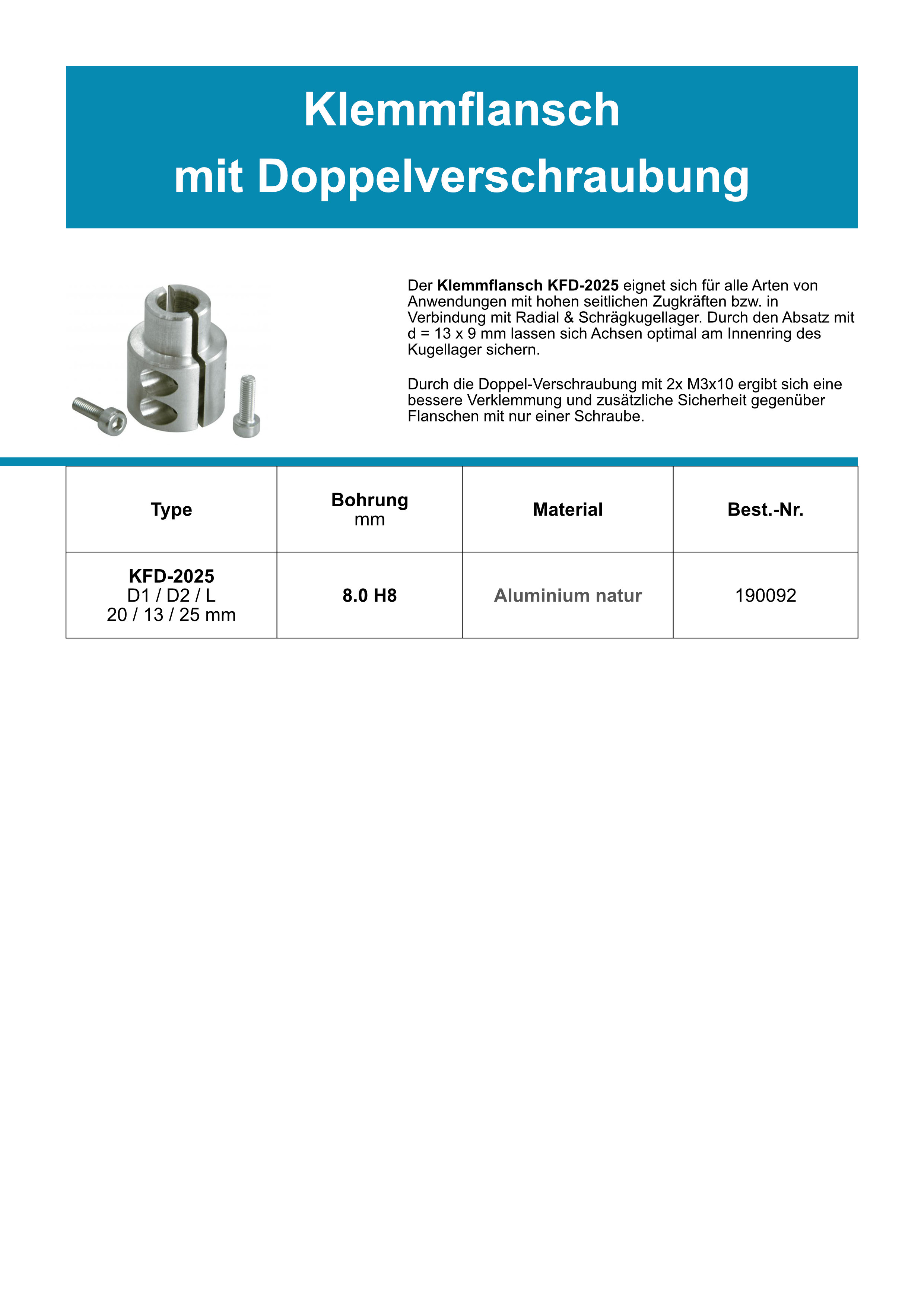 DIN705 Stellringe Blank Datenblatt